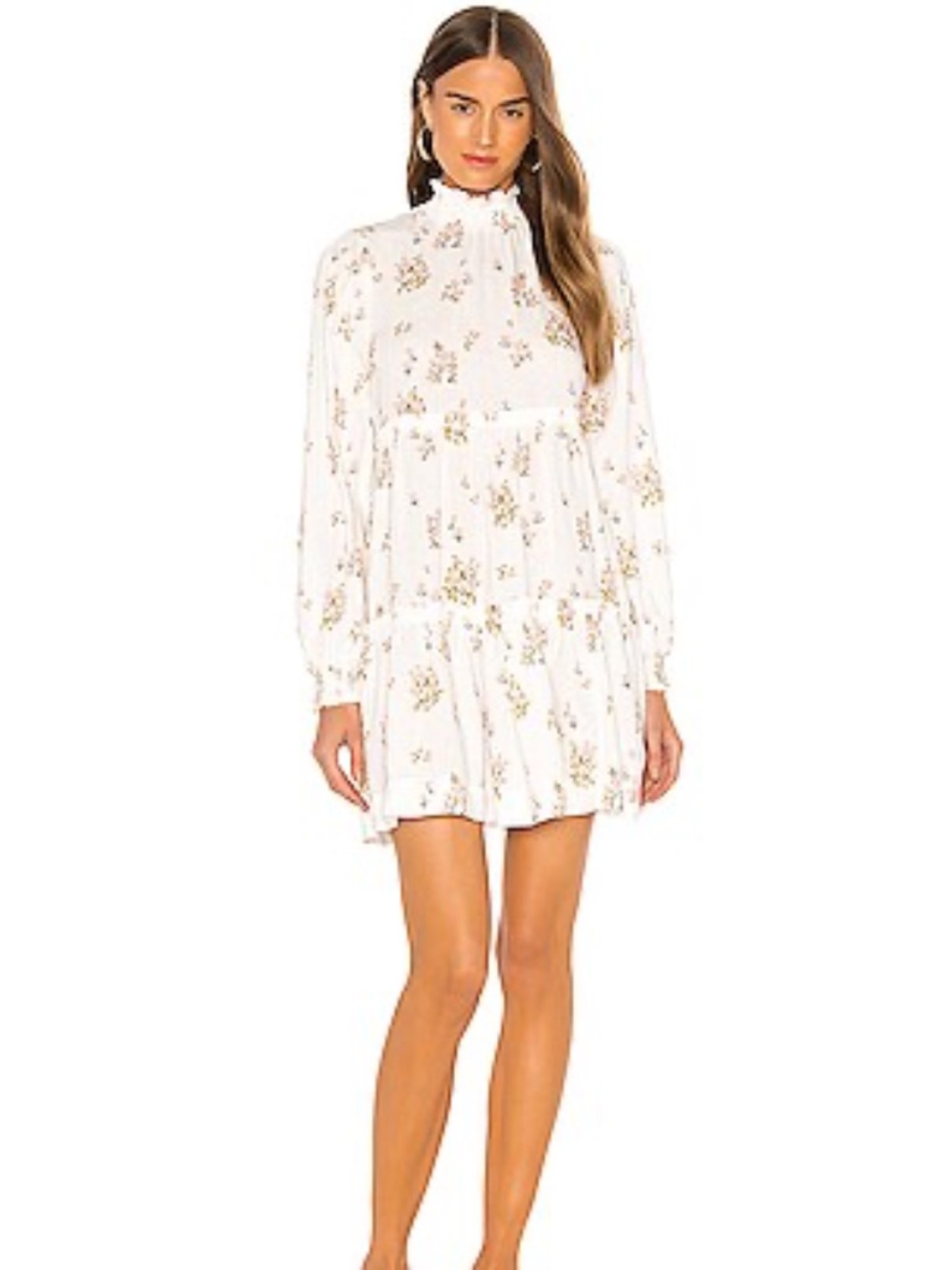 Free People Petit Fours Linen/Viscose Floral Summer Dress | Size XL